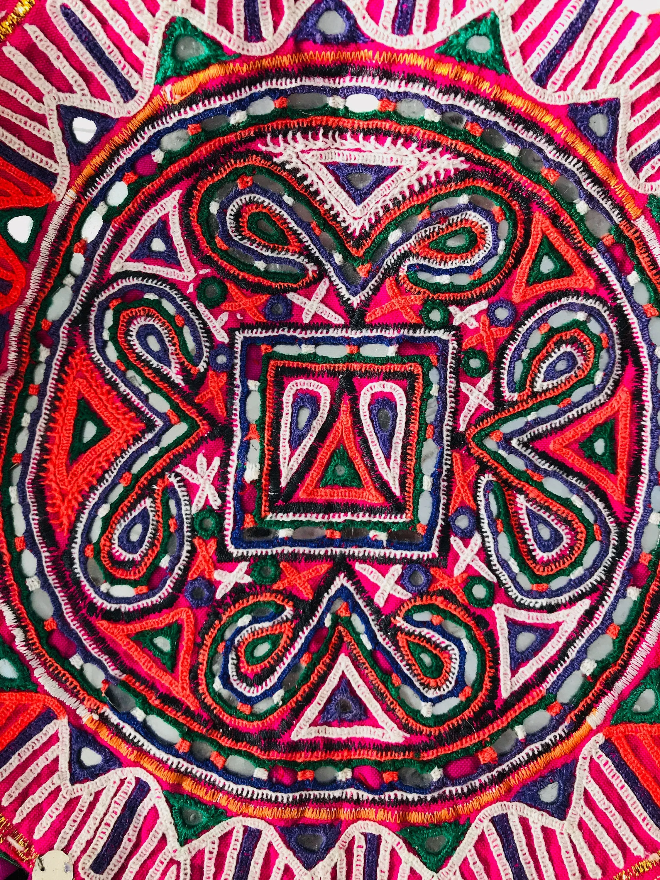 Rabari Shawl and Throw. Vintage. Mirror work & Embroidered