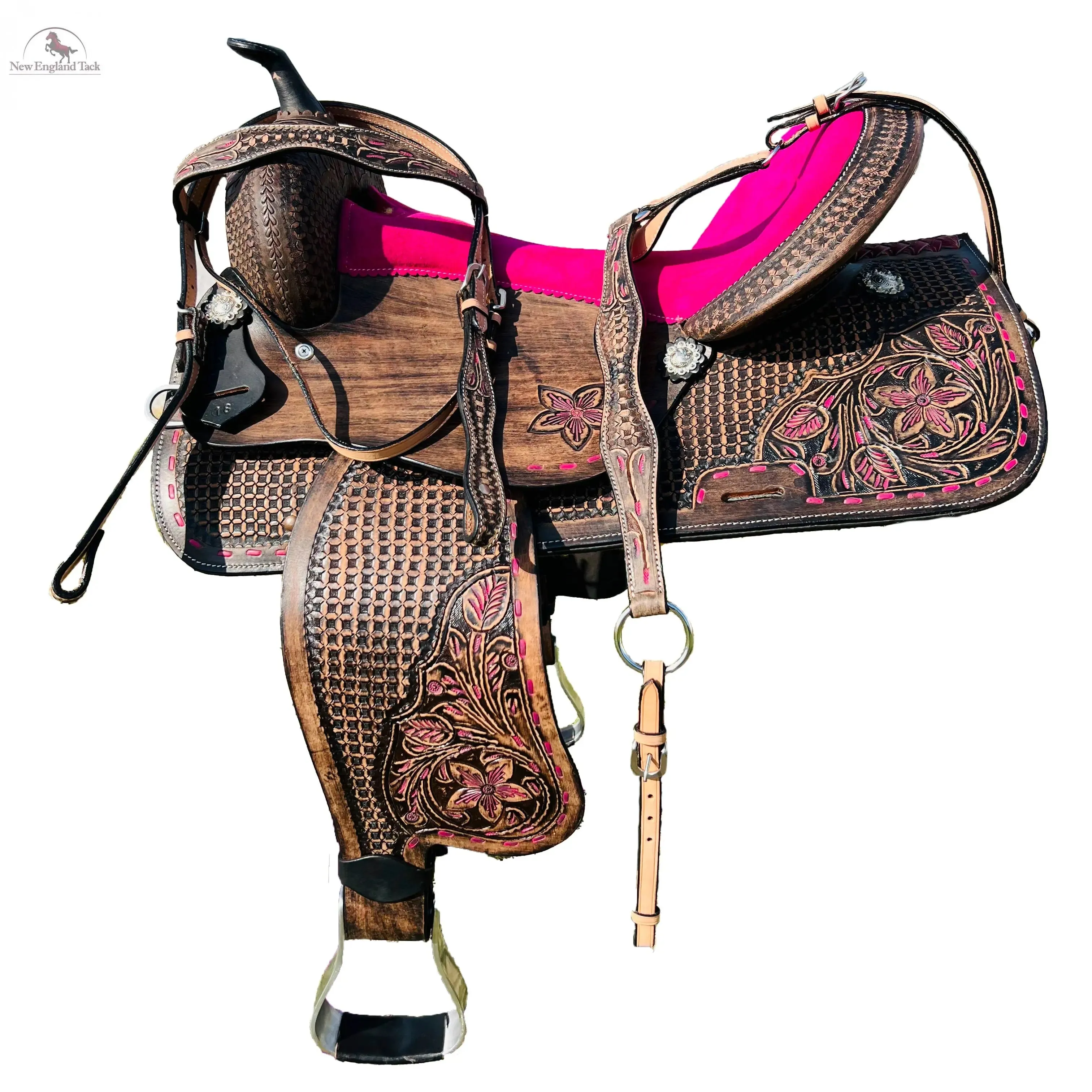 Resistance Western Antique Barrel Saddle