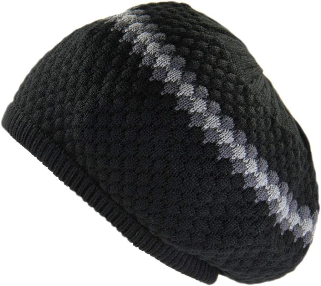 RW 100% Cotton Classic Slouchy Rasta Beanie