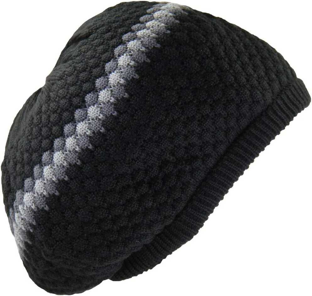 RW 100% Cotton Classic Slouchy Rasta Beanie