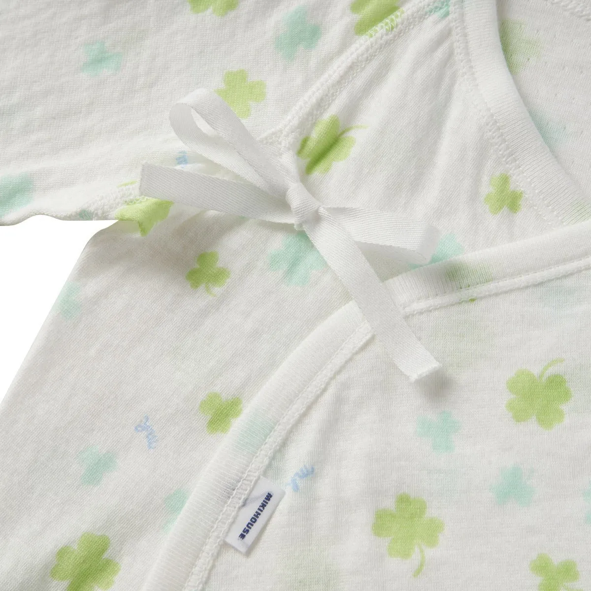 Sea Island Cotton Printed Kimono-Style Body Suit