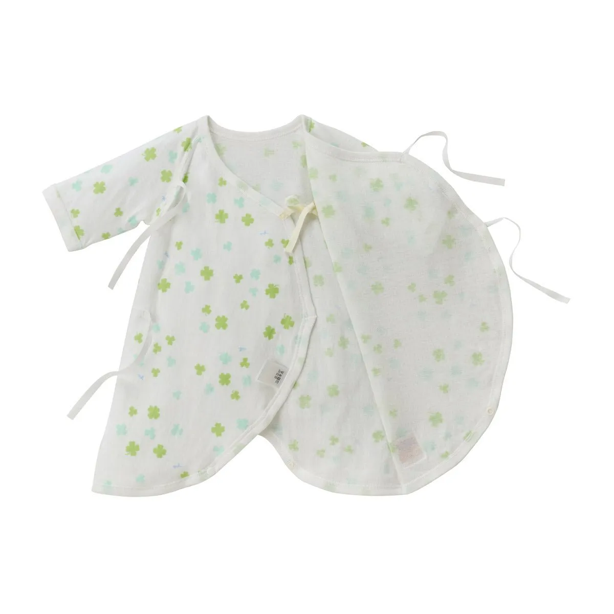 Sea Island Cotton Printed Kimono-Style Body Suit