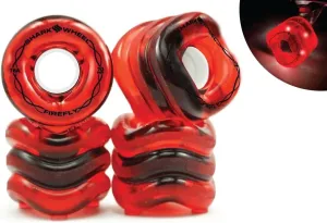 Shark Wheel Firefly 60mm and 70mm Light Up Wheels - for Skateboarding and Longboarding