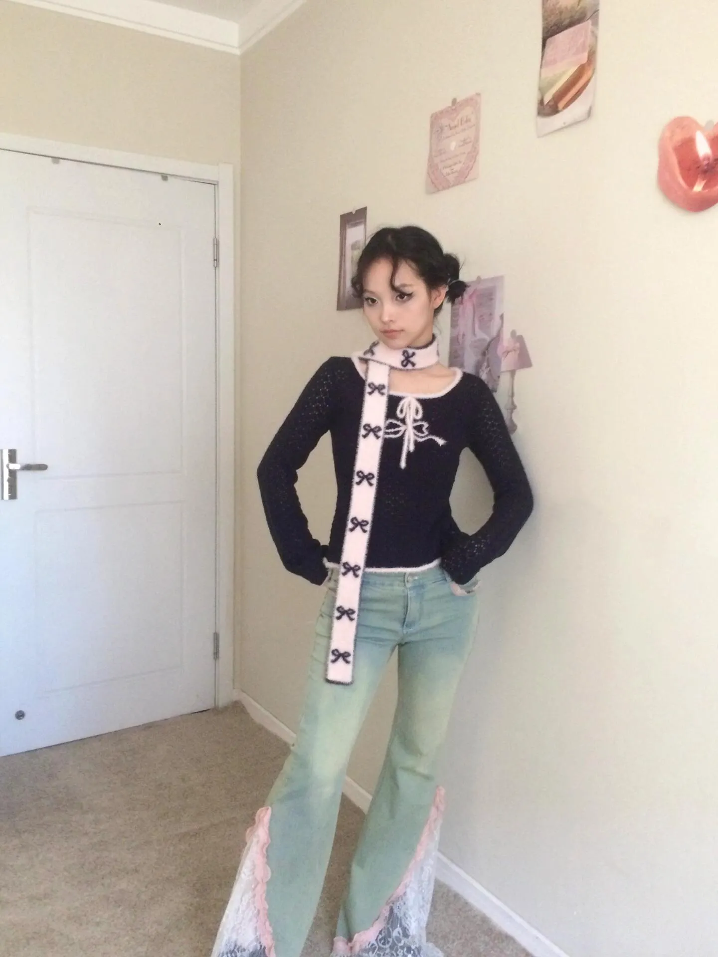 Sic Astra Angel Energy Ribbon Knitting sweater