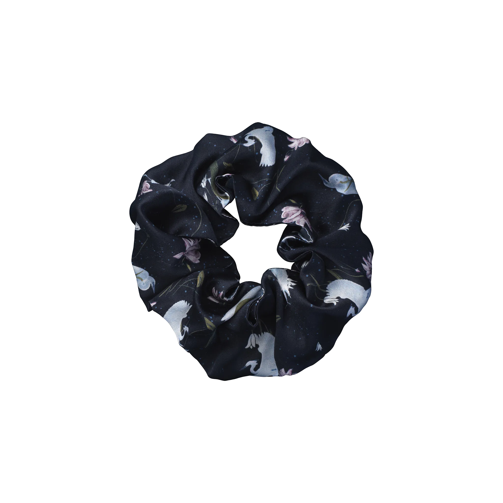 Silk Scrunchie small | Leo Black