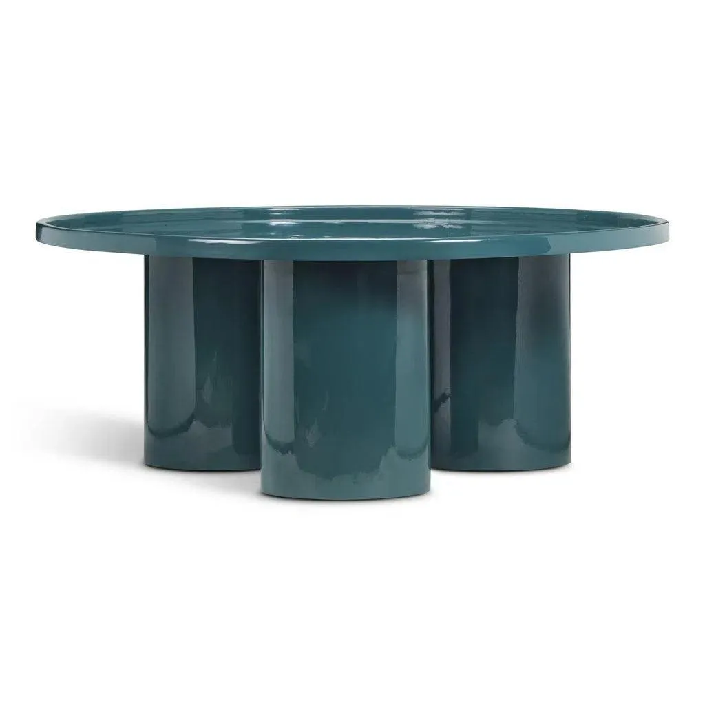 Sofia Enamel Round Coffee Table