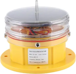 Solar Power Sidelight IP68 LED Ship Marine Dock Barge Safety Beacon Flashing Light 360 Lighting for Marine Navigation