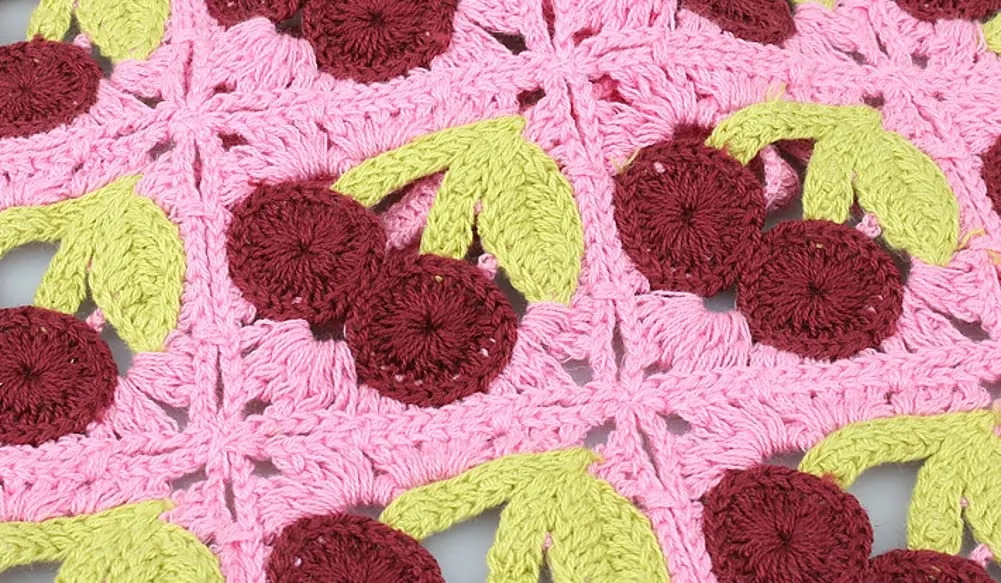 Solyinne Women's Crochet Head Kerchief Knitted Hair Scarf Headwrap for Women Floral Fruits Headband