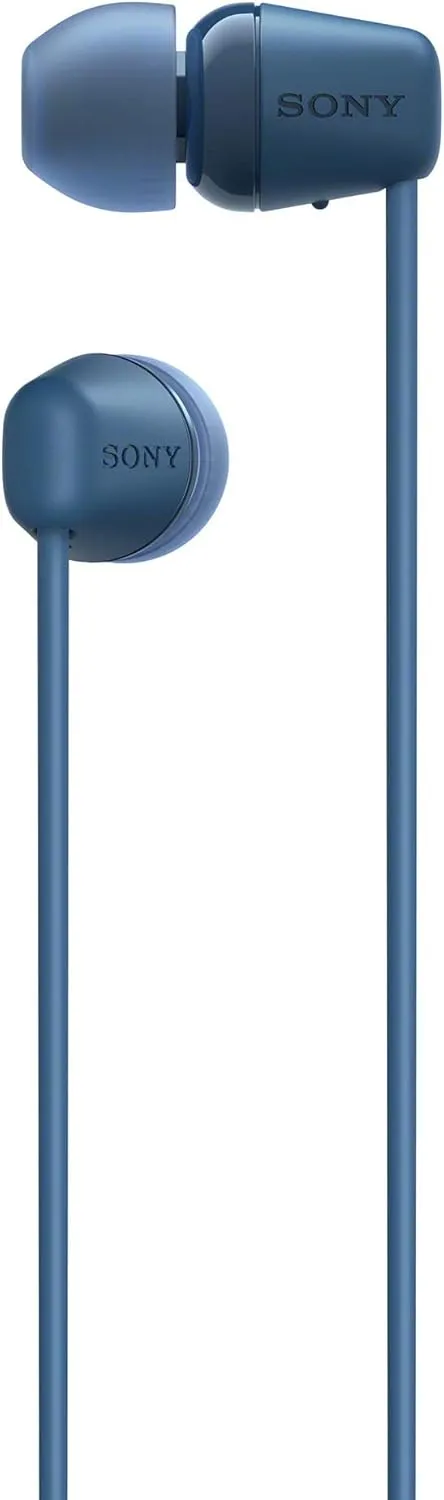 Sony WI-C100 Wireless in-Ear Bluetooth Headphones with Built-in Microphone, Blue