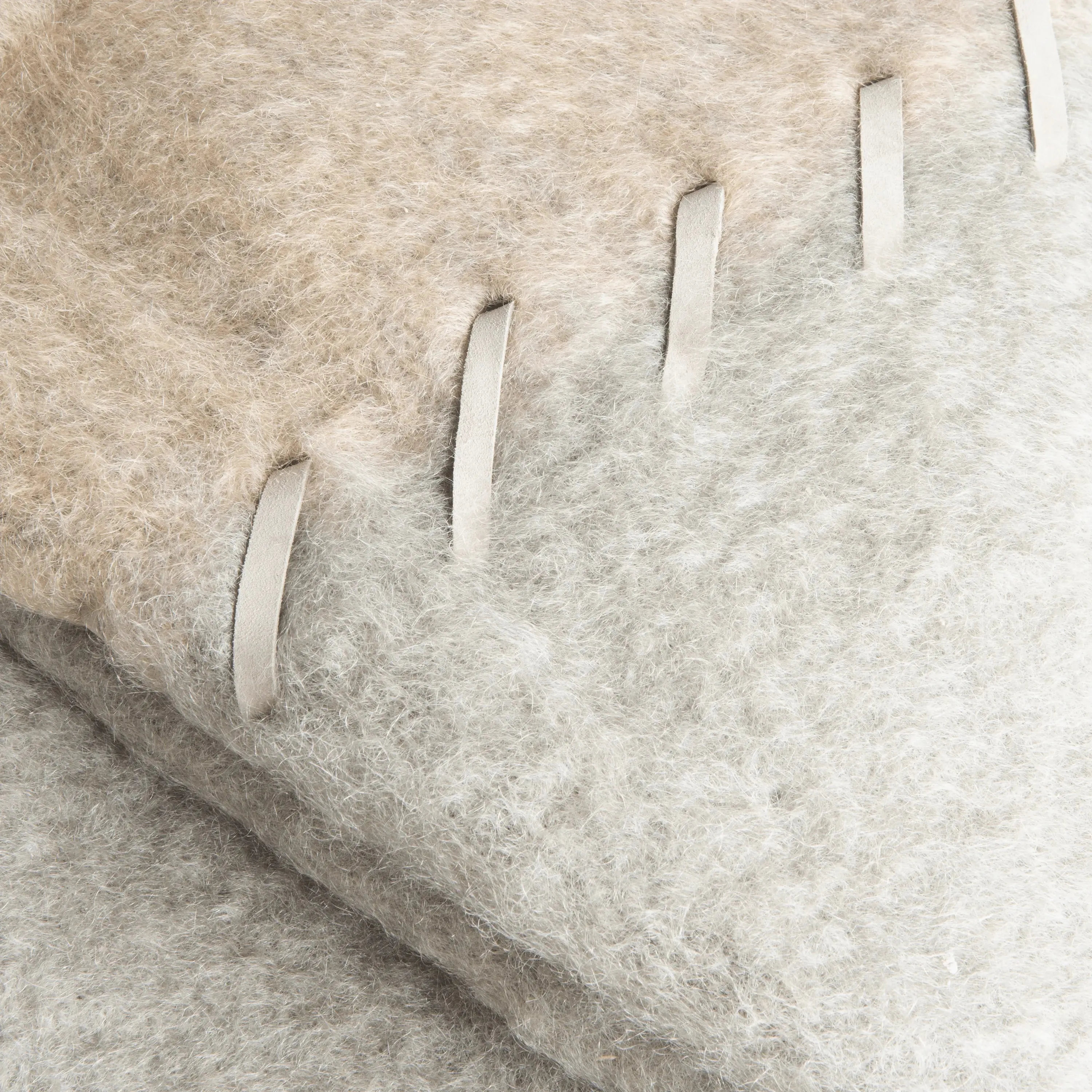 Stitched Mohair Throw