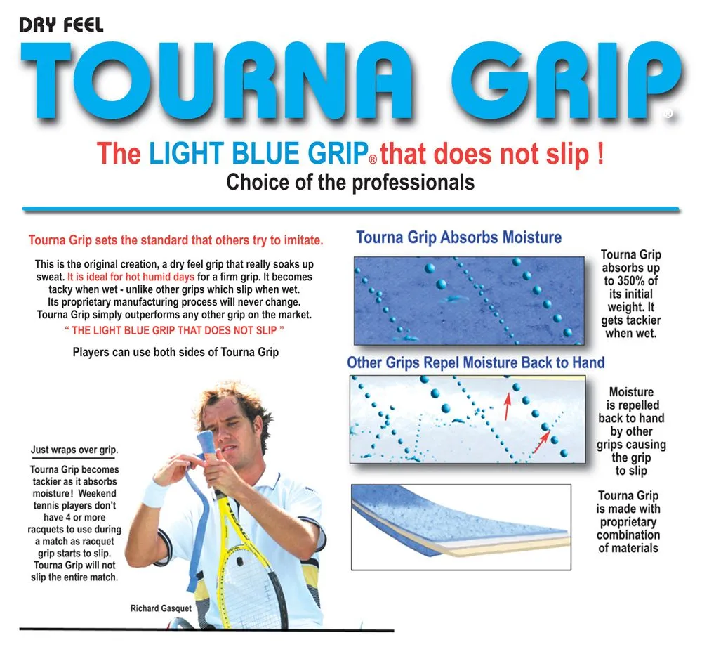 Tourna Grip Tennis Overgrip XL - 30 Pack