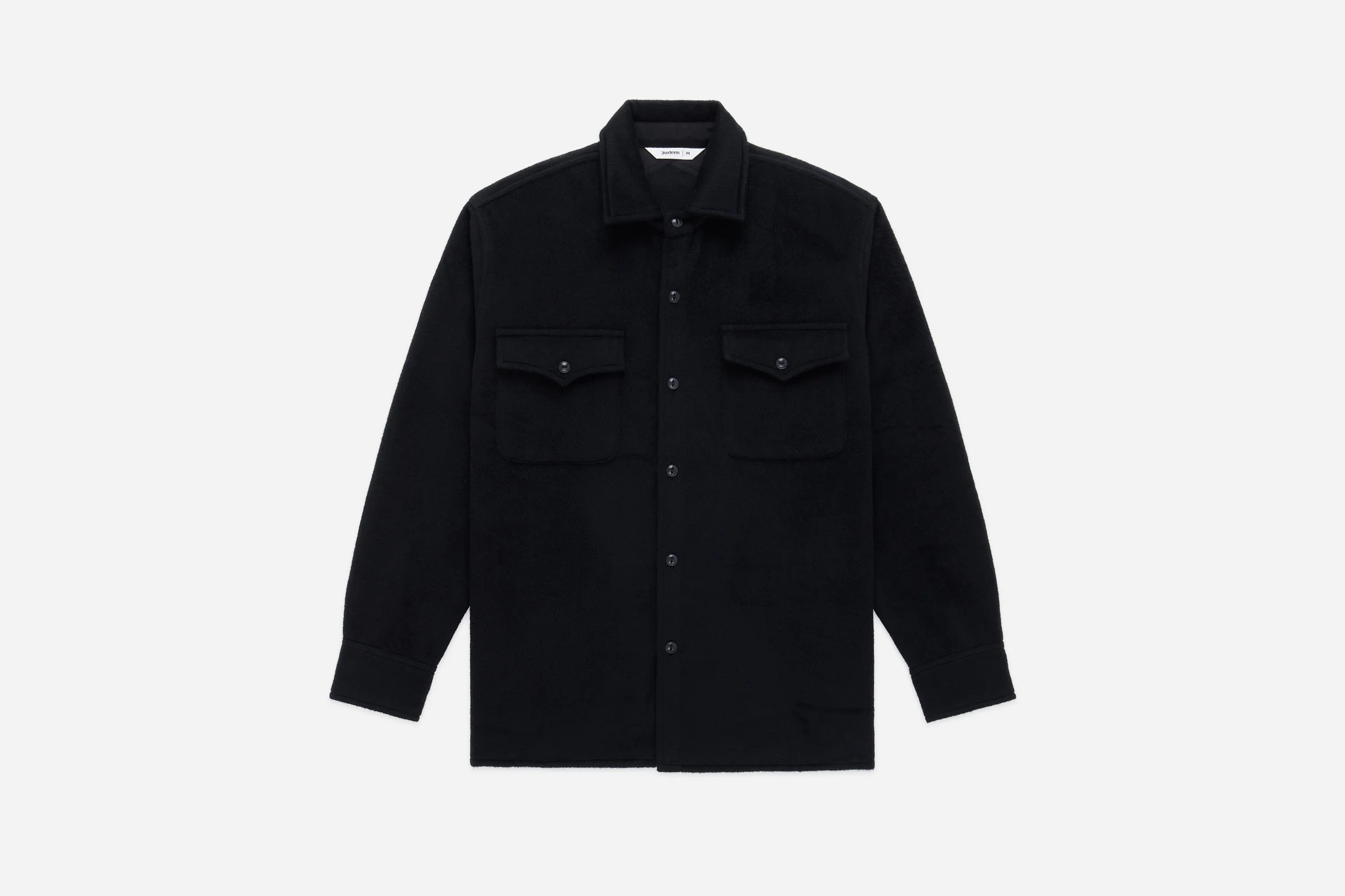 USN Overshirt ~ Black Wool/Angora