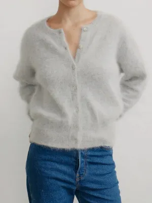 WORLD OF NOMADS FRANKIE CREW NECK CASHMERE CARDIGAN
