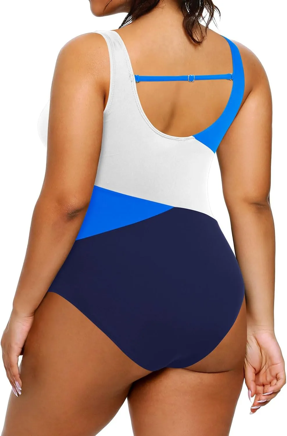 Yonique Plus Size One Piece Swimsuits for Women Tummy Control Bathing Suits Full Coverage Swimwear